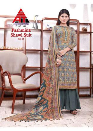 Sat Pashmina Vol 13 Winter Wear Dress Material With Shawl