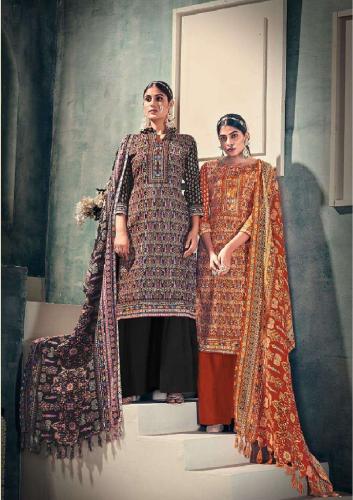 Sat Pashmina Vol 15 Designer Dress Material With Shawl Collection