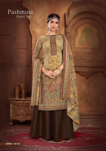 Sat Pashmina Vol 16 Designer Dress Material With Shawl Collection