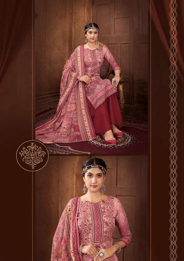 Sat Pashmina Vol 16 Designer Dress Material With Shawl Collection