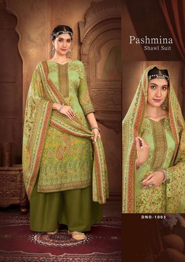 Sat Pashmina Vol 16 Designer Dress Material With Shawl Collection