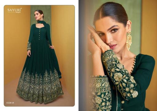 Sayuri Alizeh Gold New Traditional Designer Gown Collection