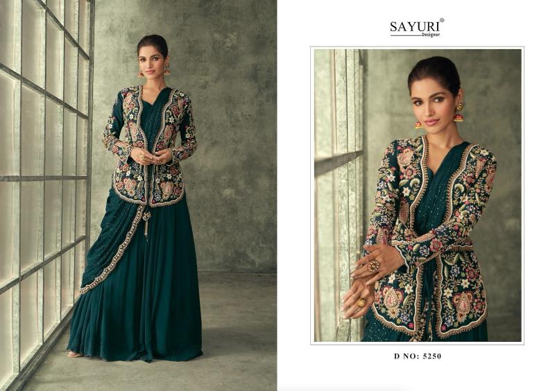 Sayuri Evergreen Special 5250 Colours Designer Gown Collection