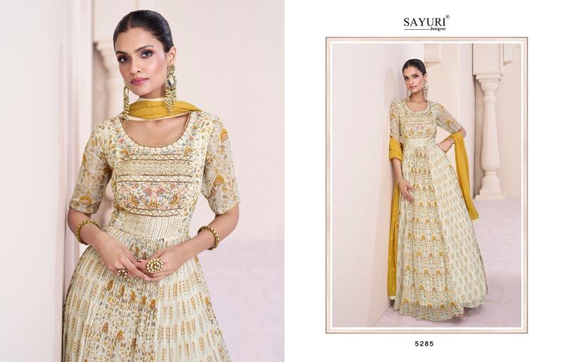 Sayuri Vartika Real Georgette Designer Gown Wholesaler