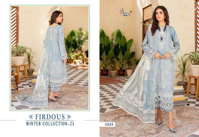 Shree Firdous Winter Collection 23 Embroidered Pashmina Salwar Kameez