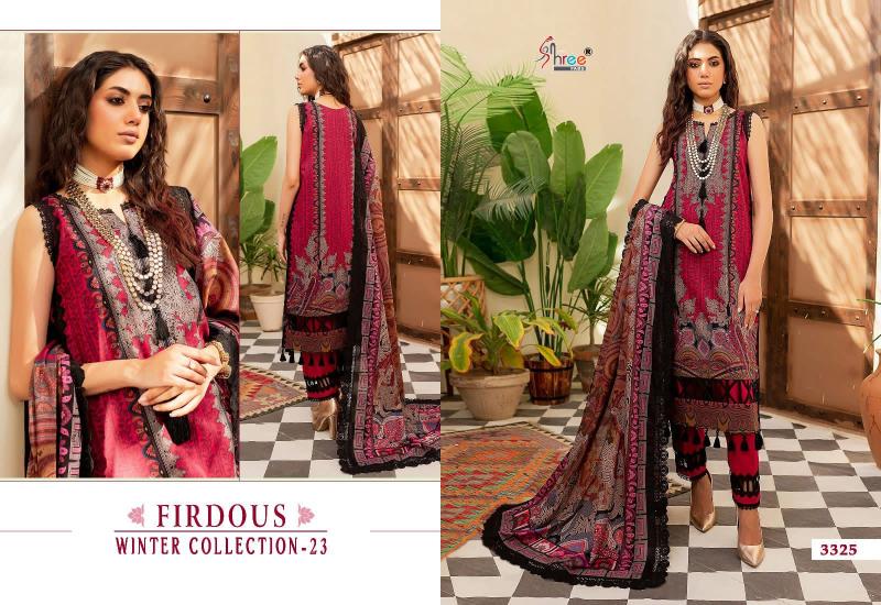 Shree Firdous Winter Collection 23 Embroidered Pashmina Salwar Kameez