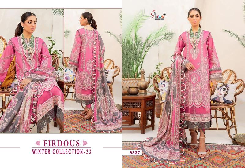 Shree Firdous Winter Collection 23 Embroidered Pashmina Salwar Kameez