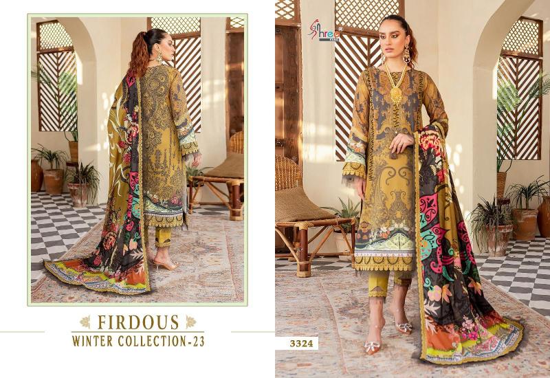 Shree Firdous Winter Collection 23 Embroidered Pashmina Salwar Kameez