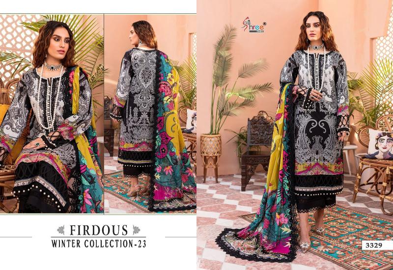 Shree Firdous Winter Collection 23 Embroidered Pashmina Salwar Kameez