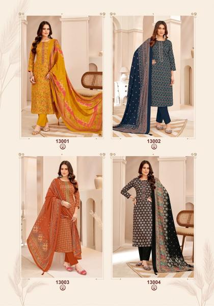 Suryajyoti Kalki Vol 13 Jaam Satin Discharge Printed Dress Material