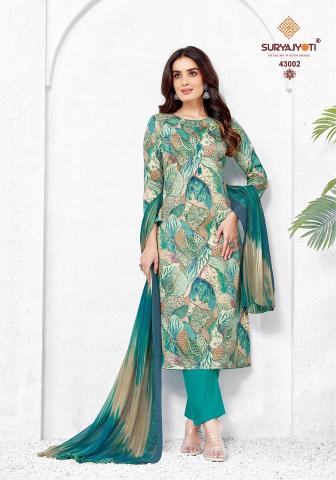 Suryajyoti Naisha Vol 43 Jam Satin Dress Material Collection