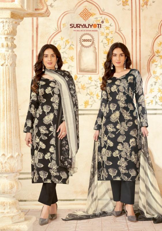 Suryajyoti Naishaa Vol 38 Satin Cotton Dress Material Collection