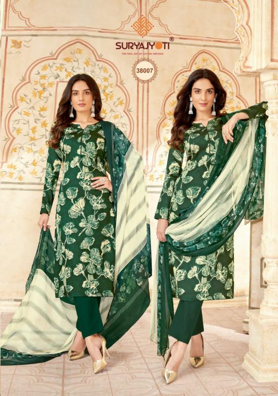 Suryajyoti Naishaa Vol 38 Satin Cotton Dress Material Collection