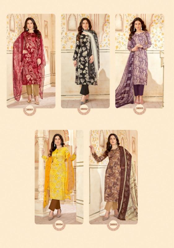 Suryajyoti Naishaa Vol 38 Satin Cotton Dress Material Collection