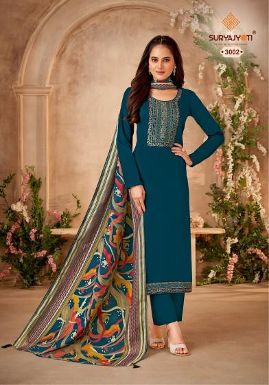 Suryajyoti Pal Vol 3 Jam Satin Designer Dress Material