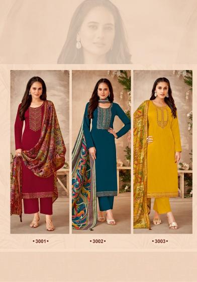 Suryajyoti Pal Vol 3 Jam Satin Designer Dress Material