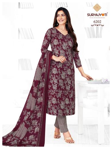 Suryajyoti Trendy Cotton Vol 62 Cotton Designer Dress Material