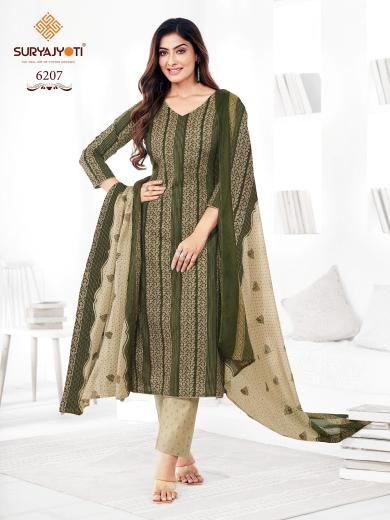 Suryajyoti Trendy Cotton Vol 62 Cotton Designer Dress Material