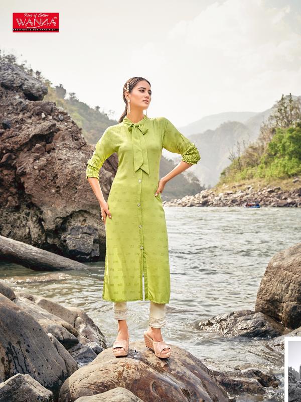 Wanna Jasmine 1001 Rayon Fancy Kurti Collection