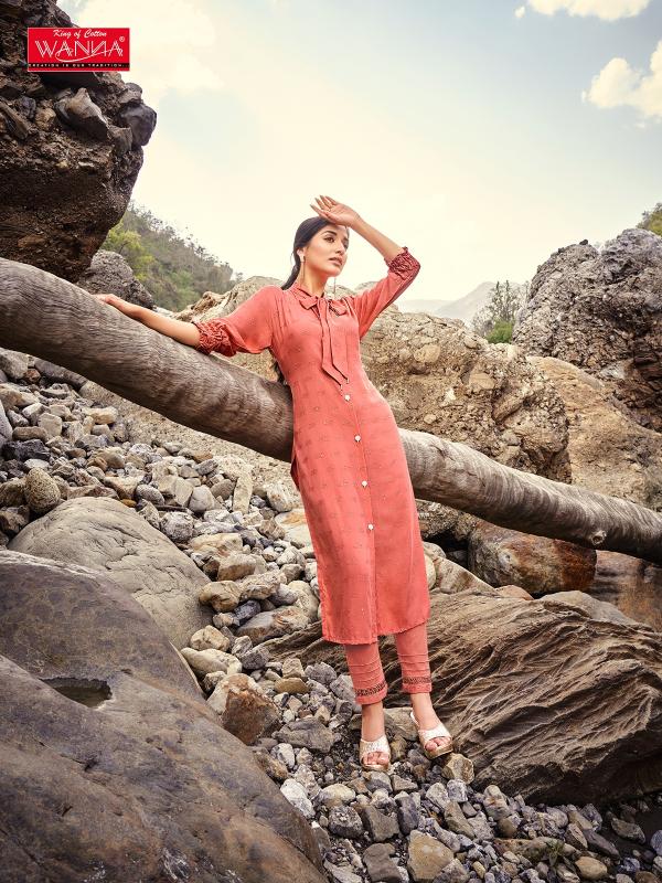 Wanna Jasmine 1001 Rayon Fancy Kurti Collection