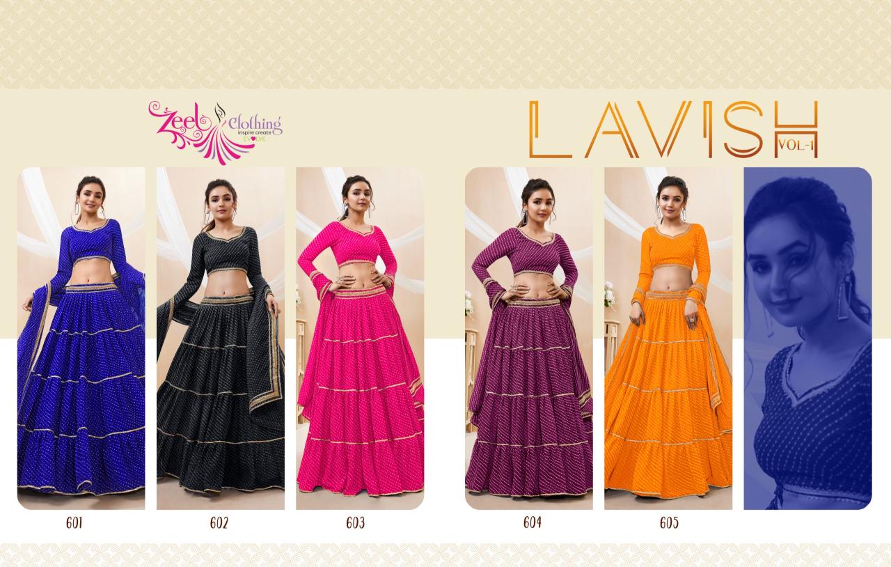 Zeel Lavish Vol 1 Georgette Designer Lehenga Collection