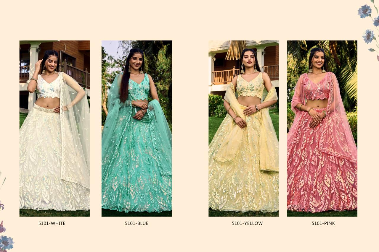 Zeel Meera Designer Net Lehenga Choli Collection