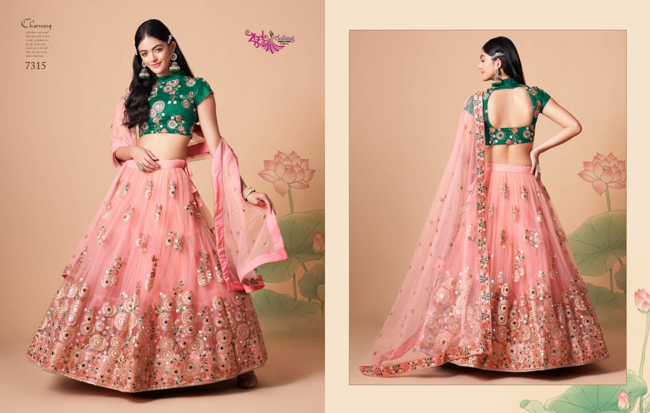 Zeel Neo Romantic Vol 3 Designer Soft Net Lehenga Collection