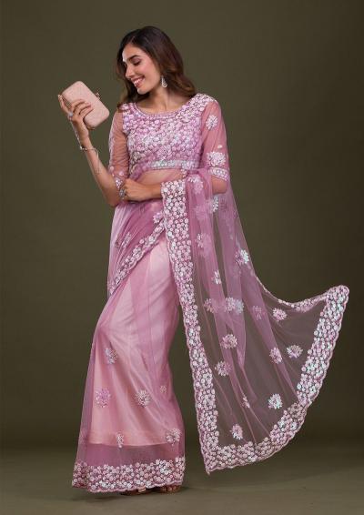 Zili 25 Net Seqeunce Embroidery Saree Collection