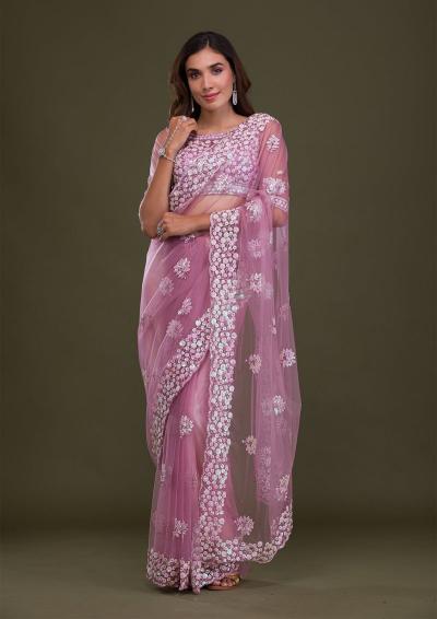 Zili 25 Net Seqeunce Embroidery Saree Collection