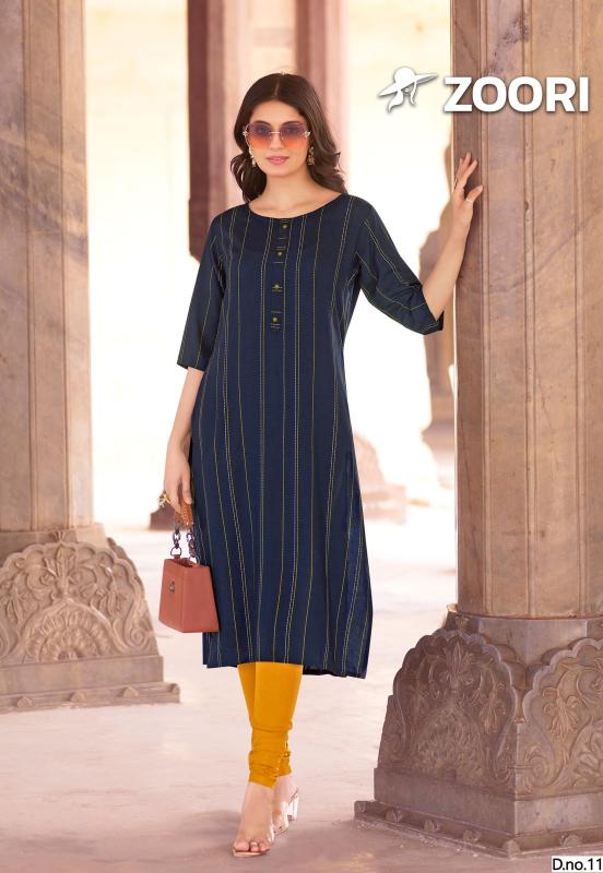 Zoori Akshara Vol 28 Rayon Printed Kurti Collection