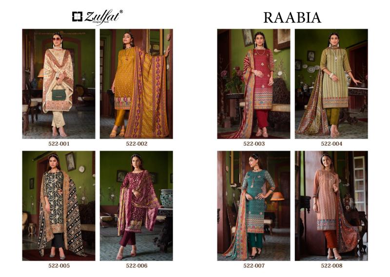 Zulfat Raabia Wool Pashmina Dress Material Collection