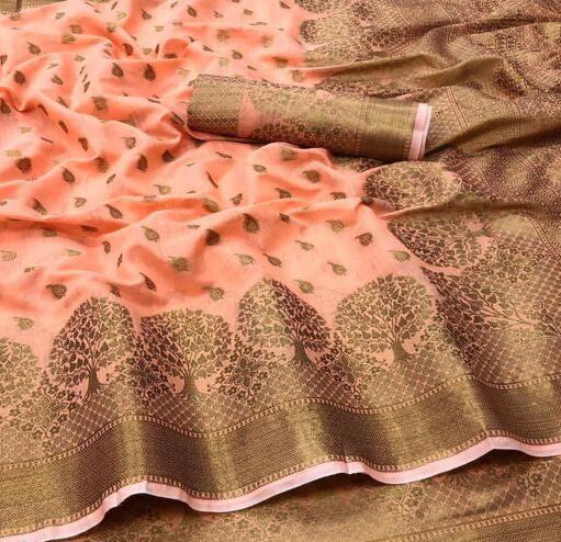 Aab Sunanda Lilen Fancy Soft Silk Saree Collection