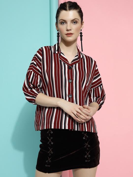 Aakruti Vol 38 Casual Women Crepe Printed Shirt