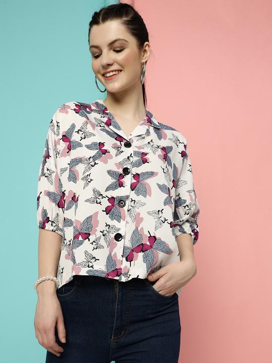 Aakruti Vol 38 Casual Women Crepe Printed Shirt