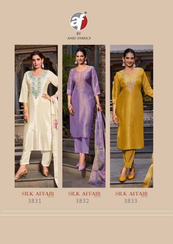 Af Silk Affair Vol 4 Kurti Bottom With Dupatta Collection