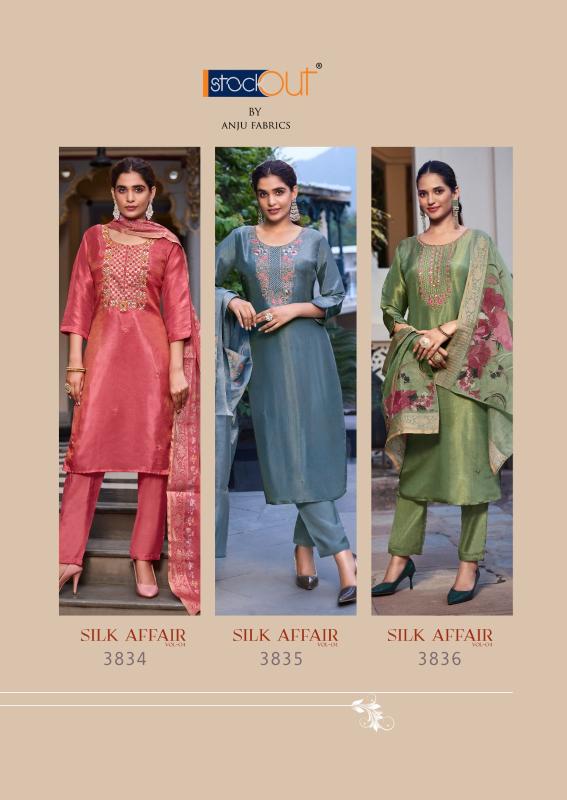 Af Silk Affair Vol 4 Kurti Bottom With Dupatta Collection