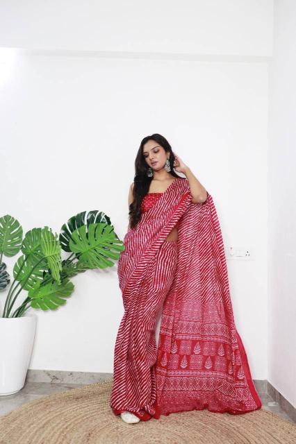 Ap 06 Jaipuri Block Print Saree Collection