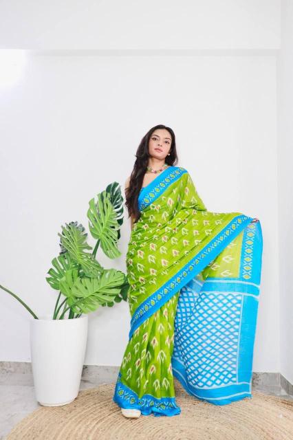 Ap 06 Jaipuri Block Print Saree Collection