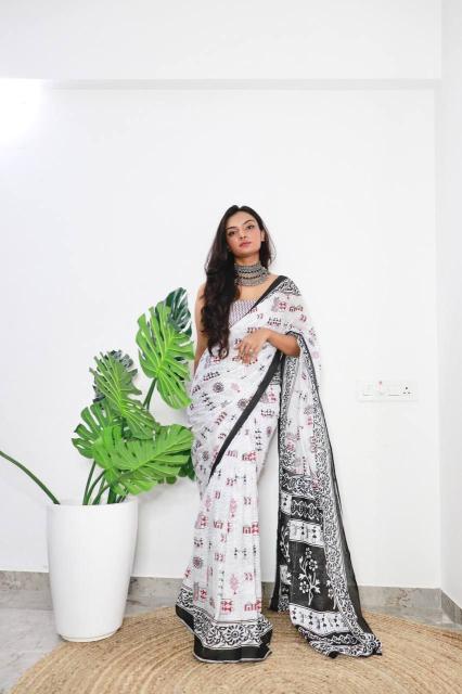 Ap 06 Jaipuri Block Print Saree Collection