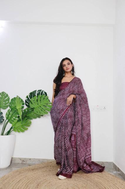 Ap 06 Jaipuri Block Print Saree Collection