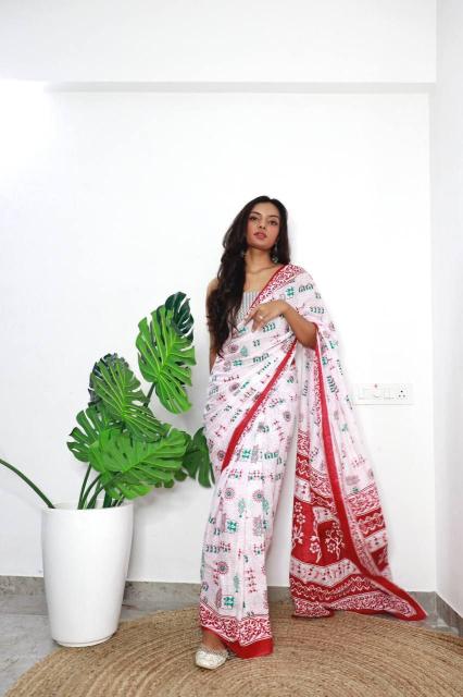 Ap 06 Jaipuri Block Print Saree Collection