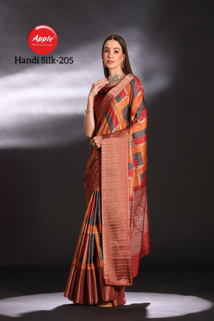 Apple Handi Silk Vol 2 Printed Silk Saree Collection