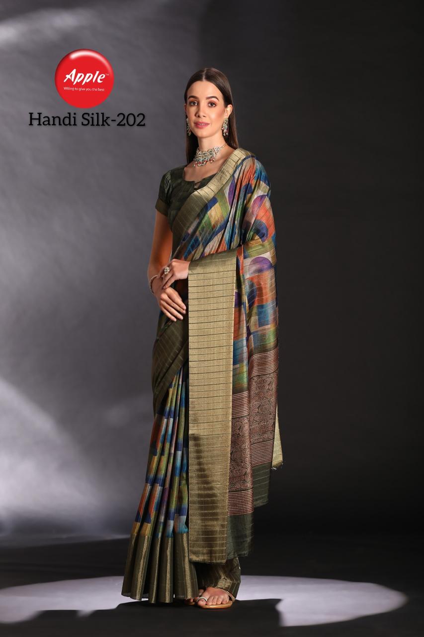 Apple Handi Silk Vol 2 Printed Silk Saree Collection