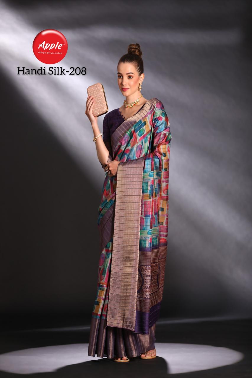 Apple Handi Silk Vol 2 Printed Silk Saree Collection