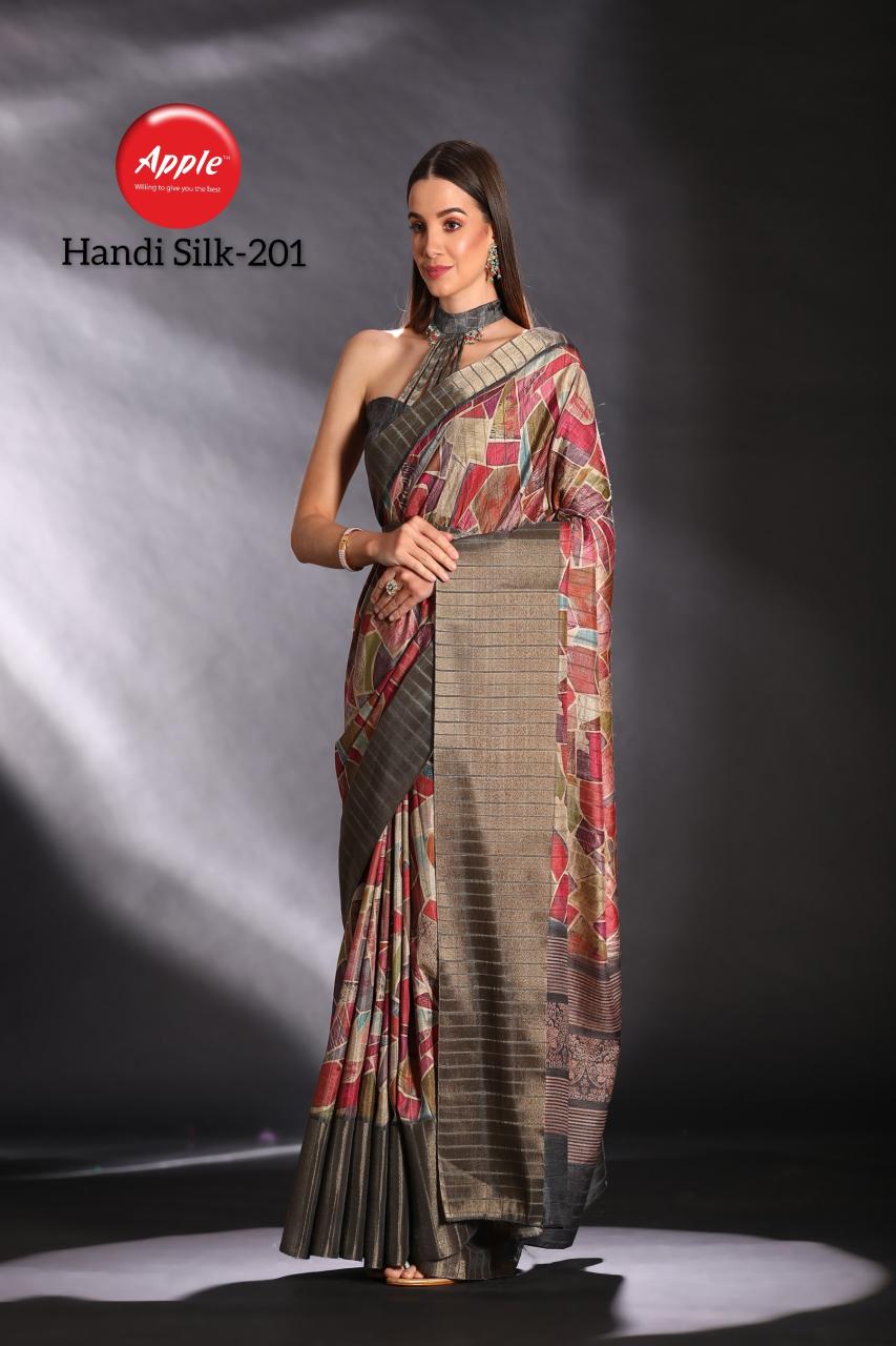 Apple Handi Silk Vol 2 Printed Silk Saree Collection