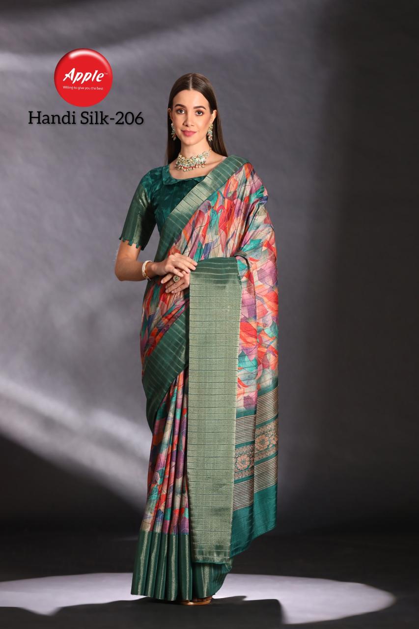 Apple Handi Silk Vol 2 Printed Silk Saree Collection