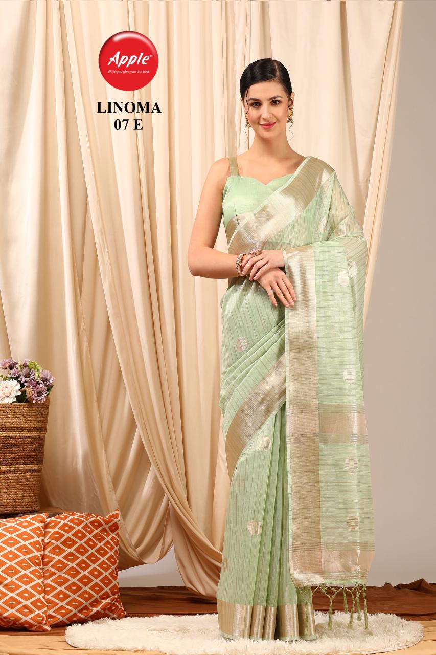 Apple Linoma 07 Linen Woven Designer Saree Collection