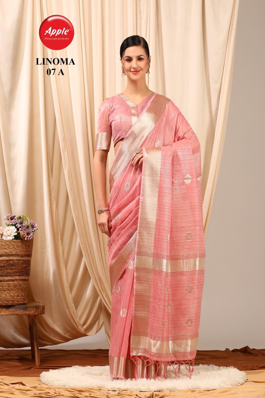 Apple Linoma 07 Linen Woven Designer Saree Collection