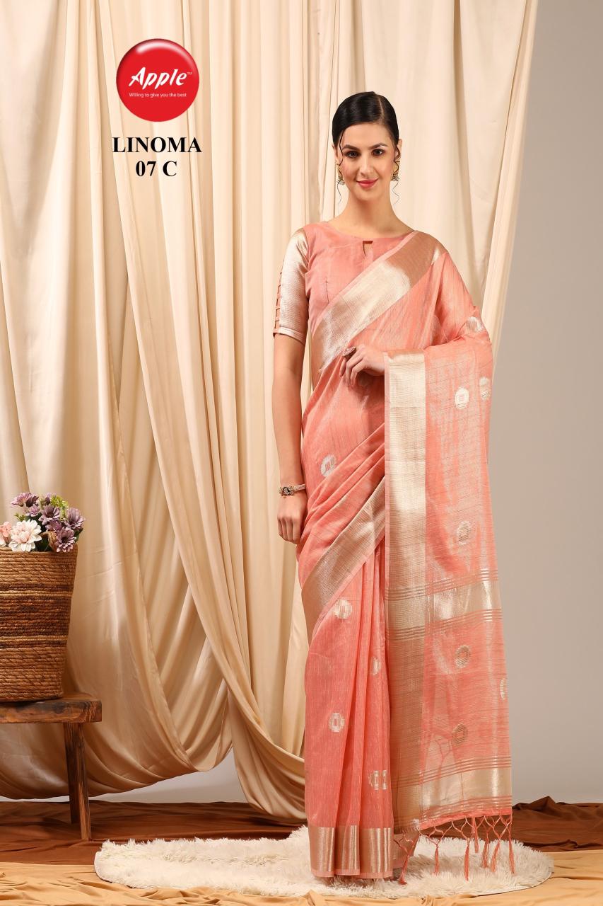 Apple Linoma 07 Linen Woven Designer Saree Collection