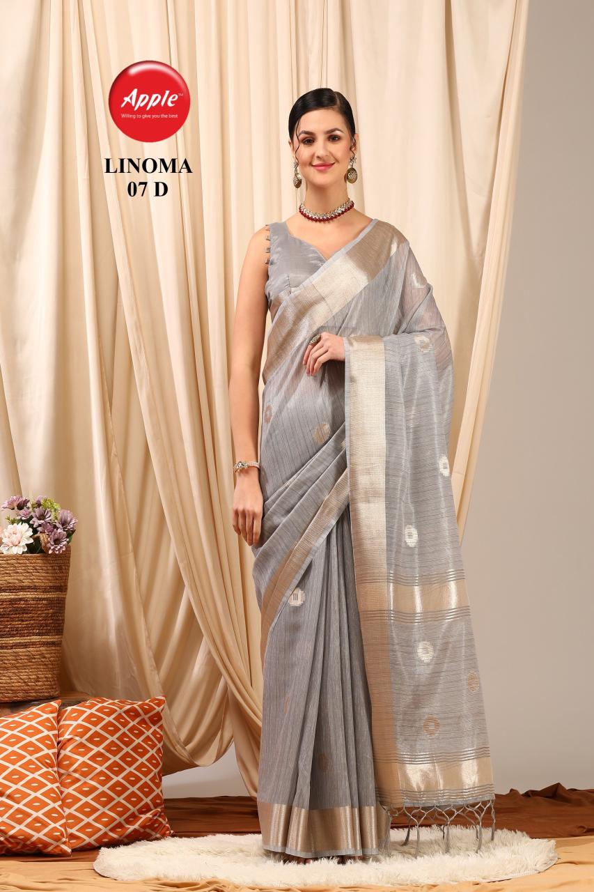 Apple Linoma 07 Linen Woven Designer Saree Collection